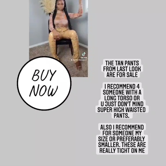 PU Faux Leather Pants - Picture 3 of 3